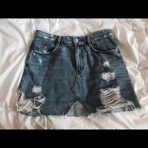 Zara denim skirt
